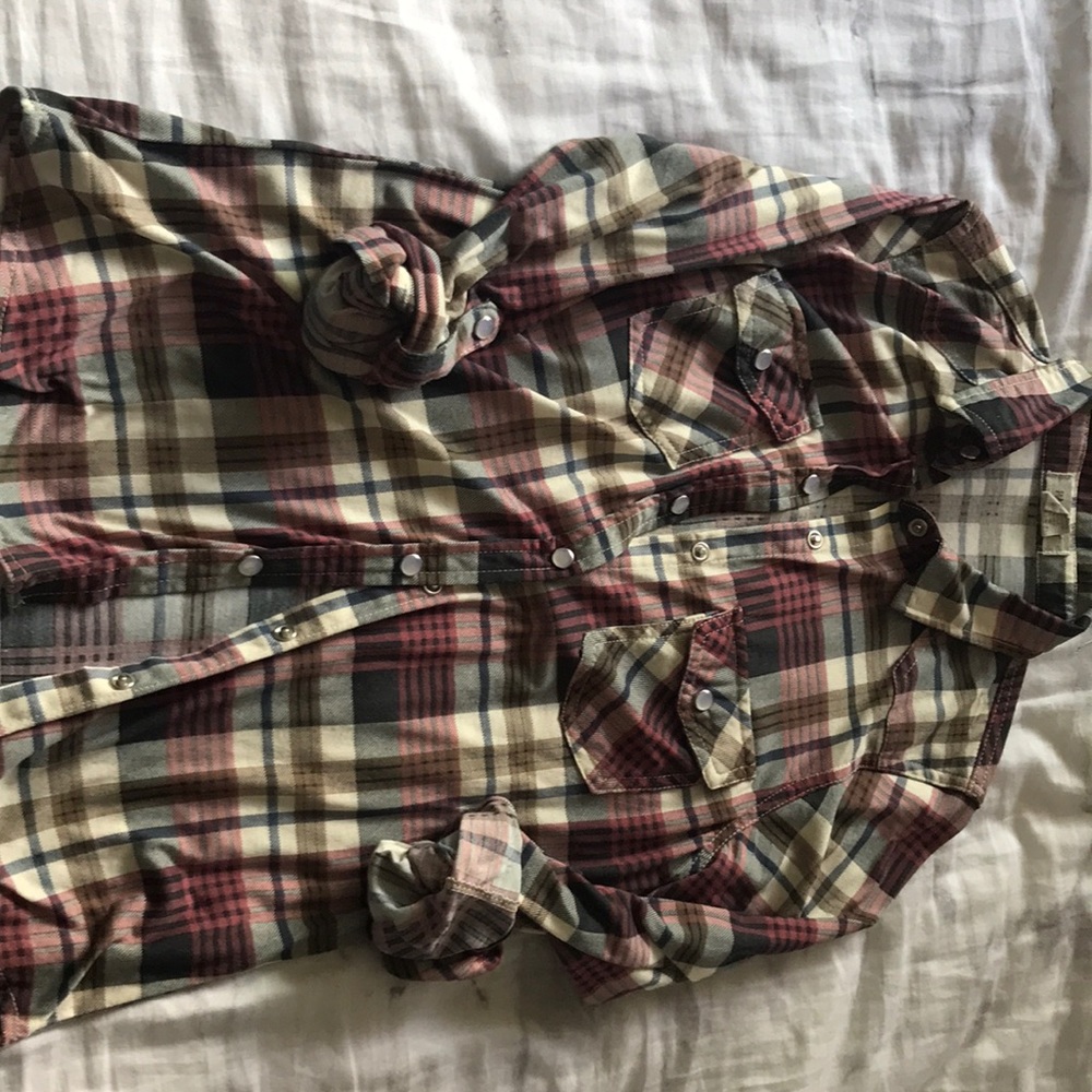 Plaid tee